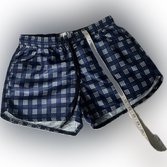 Women’s Navy Checkered Shorts - Picture 4 of 7